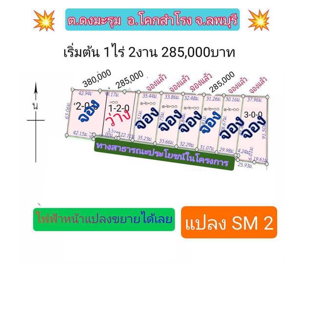 ที่ดิน ดงมะรุม โคกสำโรง ลพบุรี ติดถนนลาดยาง