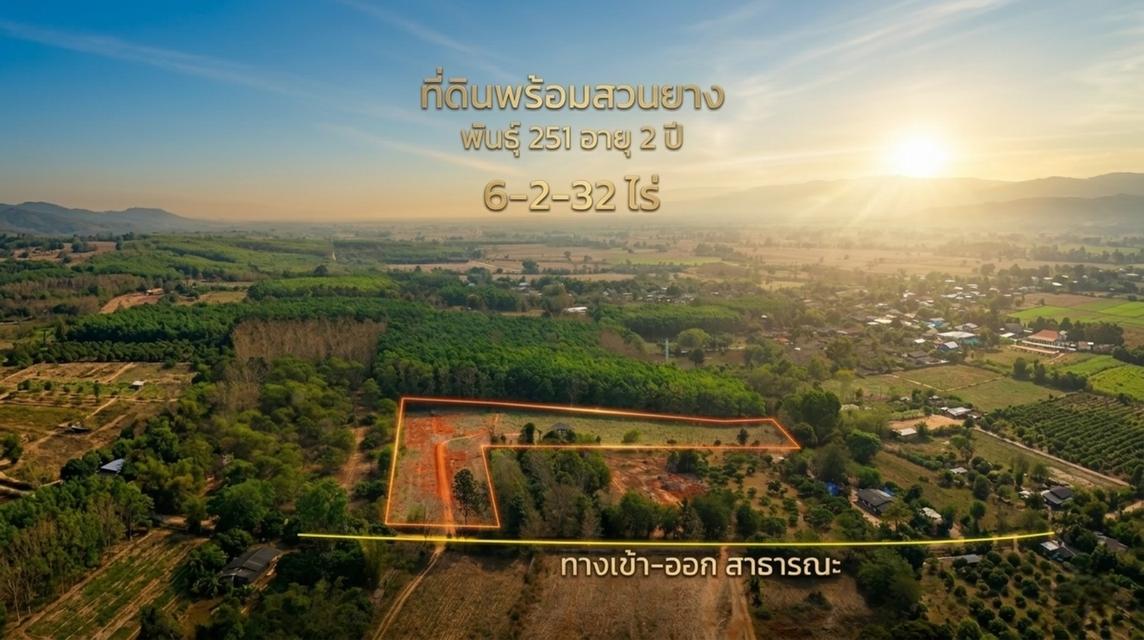 ขายที่ดินสวนยางพารา อำเภอพาน จังหวัดเชียงราย พร้อมทำประโยชน์ต่อได้ทันที 3