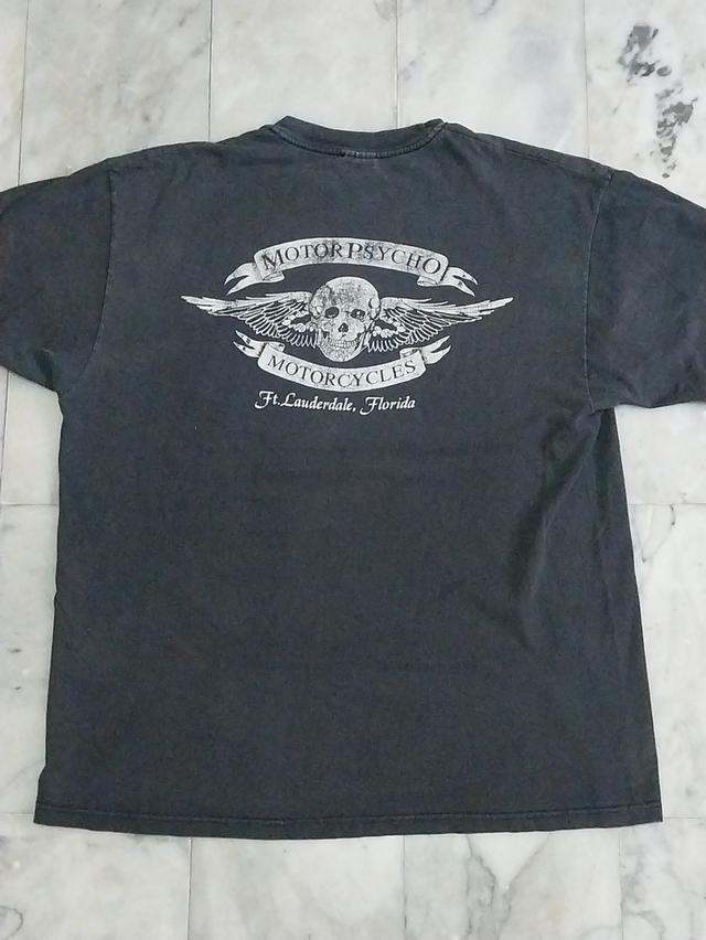 เสื้อยืดแขนสั้น แนวไบค์เกอร์ Vtg 90's MotorPsycho Custom Harley Davidsons Ft.Lauderdale,Fl แท้ มือสอง สภาพดี ของพร้อมส่งครับ รูปที่ 5
