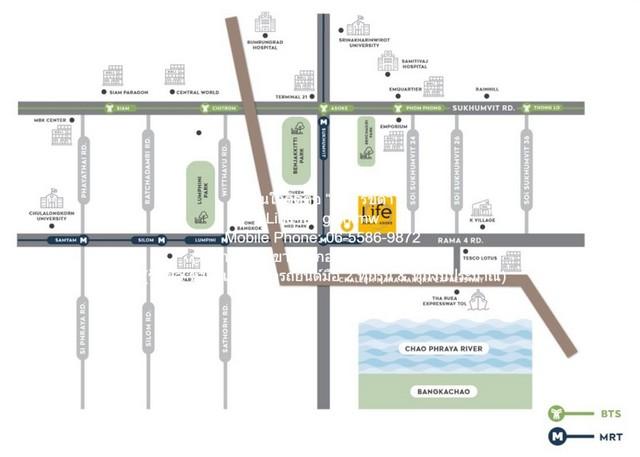 ให้เช่าคอนโด ไลฟ์ พระราม 4-อโศก (Life Rama 4-Asoke) MRT ศูนย์การประชุมแห่งชาติสิริกิติ์ ชั้น 34 (Duplex) 40 ตร.ม. 1 น 1  2