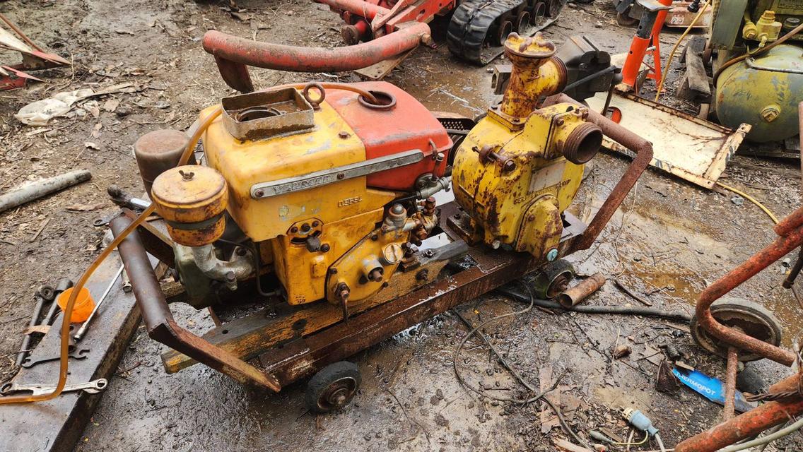 เครื่องสูบน้ำ yanmar ท่อ 3 นิ้ว ดีเซล ระบบสายพาน ใช้หม้อต้มระบายความร้อน เก่าญี่ปุ่น 25,000 บาท 7