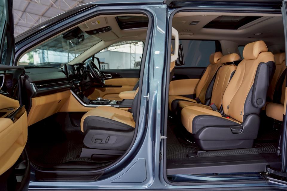 ็ีKIA CARNIVAL 2.2 SXL AT ปี 2021 สีฟ้า เลขไมล์ปัจจุบัน 41,xxx กม.