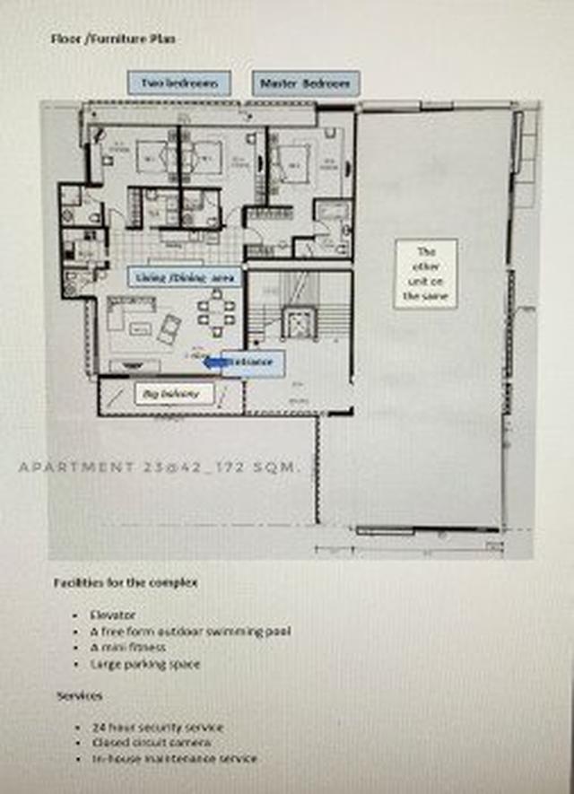 รูป ให้เช่า คอนโด Private apartment for RENT!  Apartment23  172 ตรม. 3 bedrooms,  balconies, big living room in S ปิดประกาศ 10