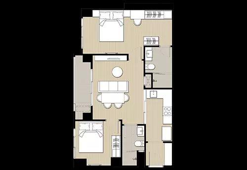 🏙️ คอนโดโมเดิร์นรีโนเวทใหม่ ไม่เคยปล่อยเช่า สวยหรูเหมือนห้องใหม่จากโครงการ พร้อมอยู่!! | 63.21 ตรม | 2 ห้องนอน 2 ห้องน้ำ | ชั้น 23 | BTS 200 เมตร 14