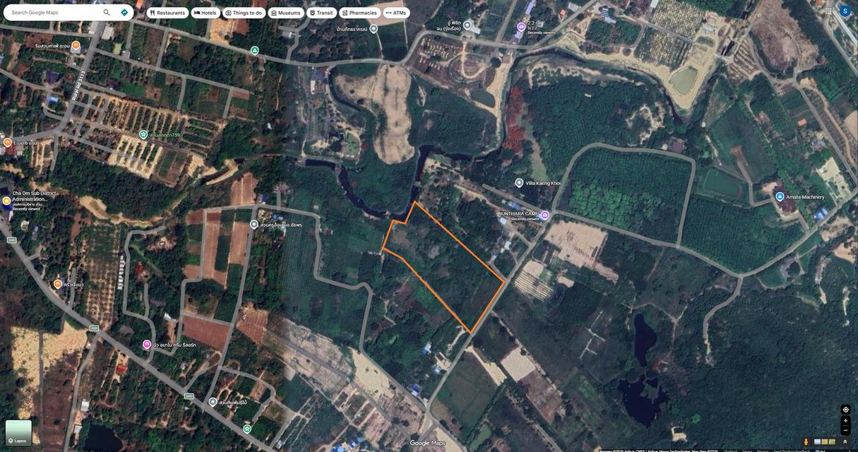 ที่ดินพร้อมอาคาร ย่านสระบุรี ติดน้ำ วิวเข้า ที่สี่เหลี่ยมแปลนสวย 1
