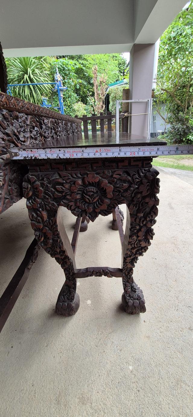 โต๊ะหมู่บูขา หมู่9 ไม้สักแกะสลัก 18