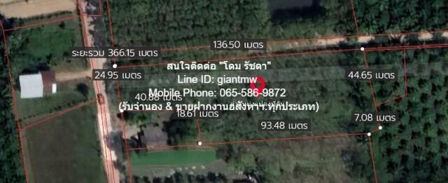 ที่ดิน ที่ดิน พร้อมสวนเกษตร (สวนยาง+มะพร้าว) ต.ชัยบุรี อ.เมืองพัทลุง จ.พัทลุง 2988 sq.wa 4500000 บาท ไม่ไกลจาก วัดวิหารส