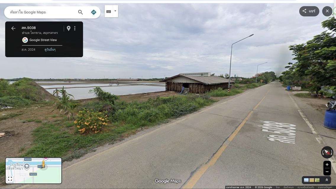 ขายที่ดิน 43 ไร่ ทำเลศักยภาพสูง ติดถนน หน้ากว้างถึง 83 เมตร  ตั้งอยู่ที่ ต.โคกขาม อ.เมือง จ.สมุทรสาคร ติดกับโรงเรียน ใกล้ตัวเมืองมหาชัย เดินทางสะดวก เ 1