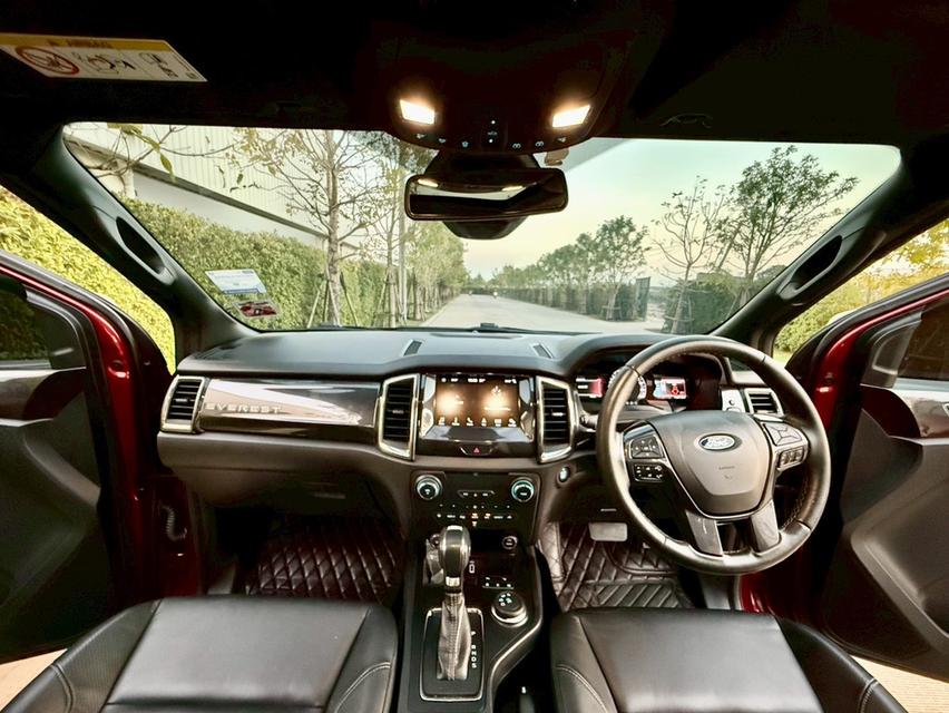 Ford Everest 2.0 Bi-Turbo 4WD Titanium Plus สีแดง ปี 2019 มือเดียวป้ายแดง รูปที่ 11