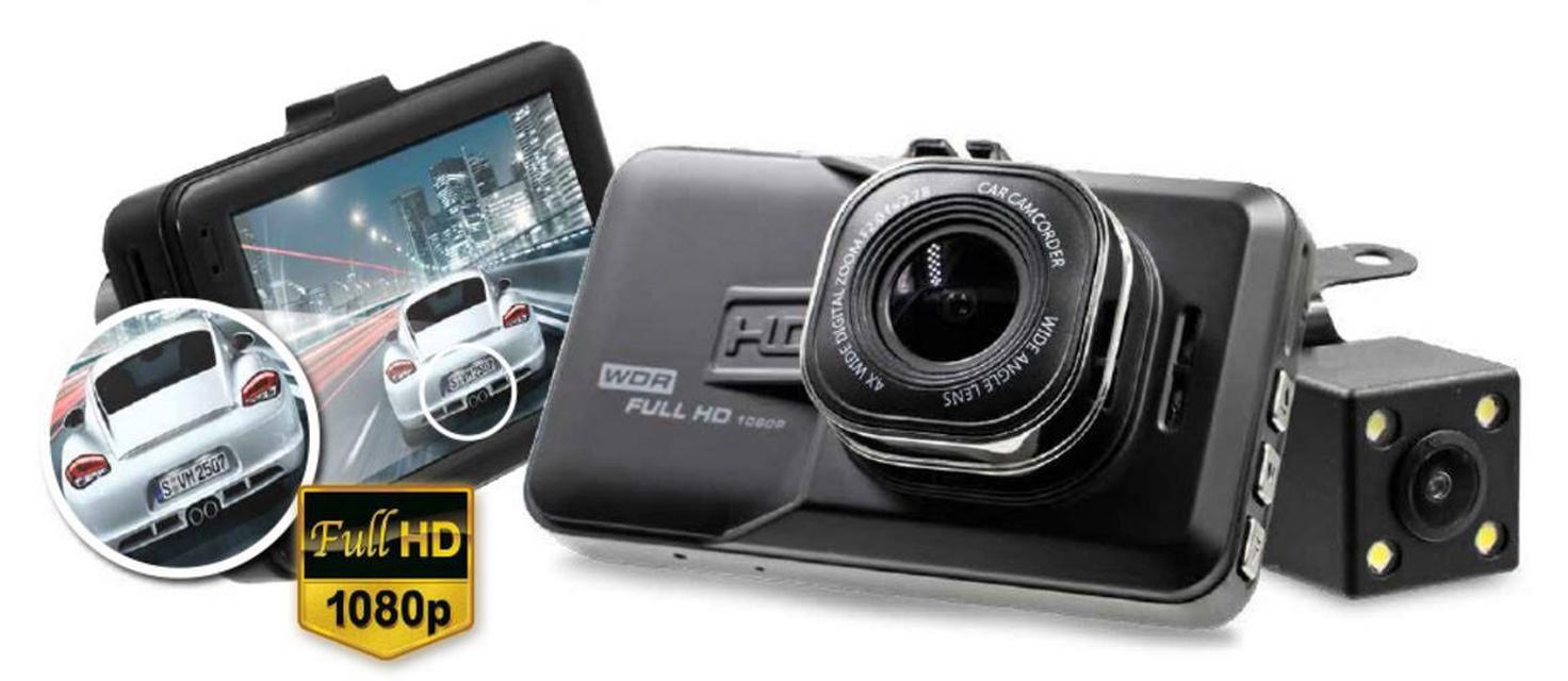 รูป กล้องติดรถยนต์ กล้องหน้า-หลัง รุ่น A28 Full-HD 3