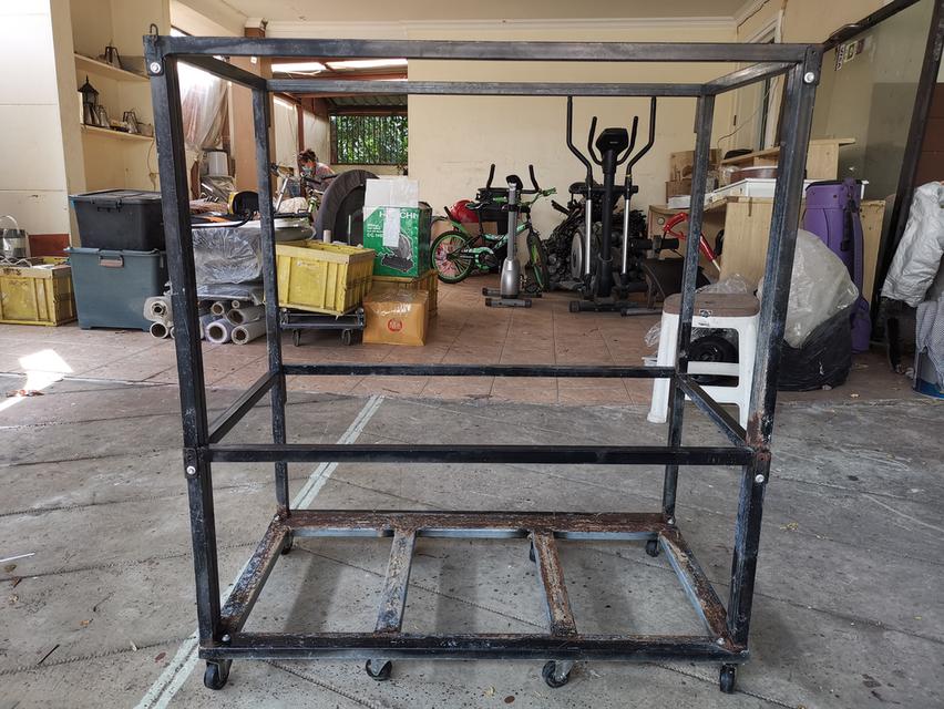 ชั้นวางของ เหล็ก มีล้อเลื่อน ขนาด 55x100x113 cm