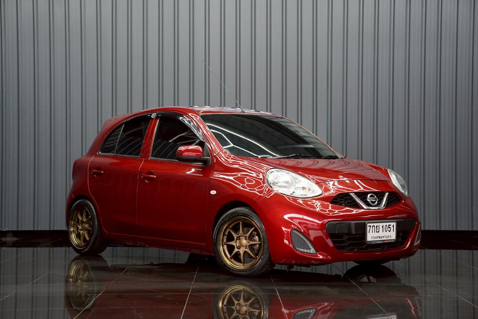 NISSAN MARCH 1.2 E CVT AT ปี 2018 สี แดง ไมล์น้อย พร้อมขับ โทร. 0922639576 เอ๋