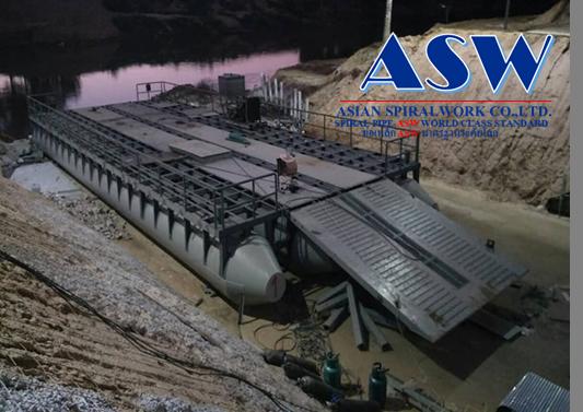 ทุนเรือasw โป๊ะเรือasw แพโป๊ะลอยน้ำasw ท่อสไปรัลasw spiral pipe ฟิตติ้ง 15