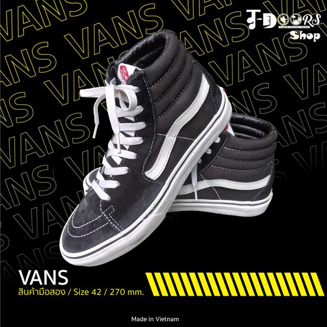 VANS ผ้าใบหุ้มข้อมือสอง สภาพเหมือนใหม่ จัดส่งฟรี!!! 1