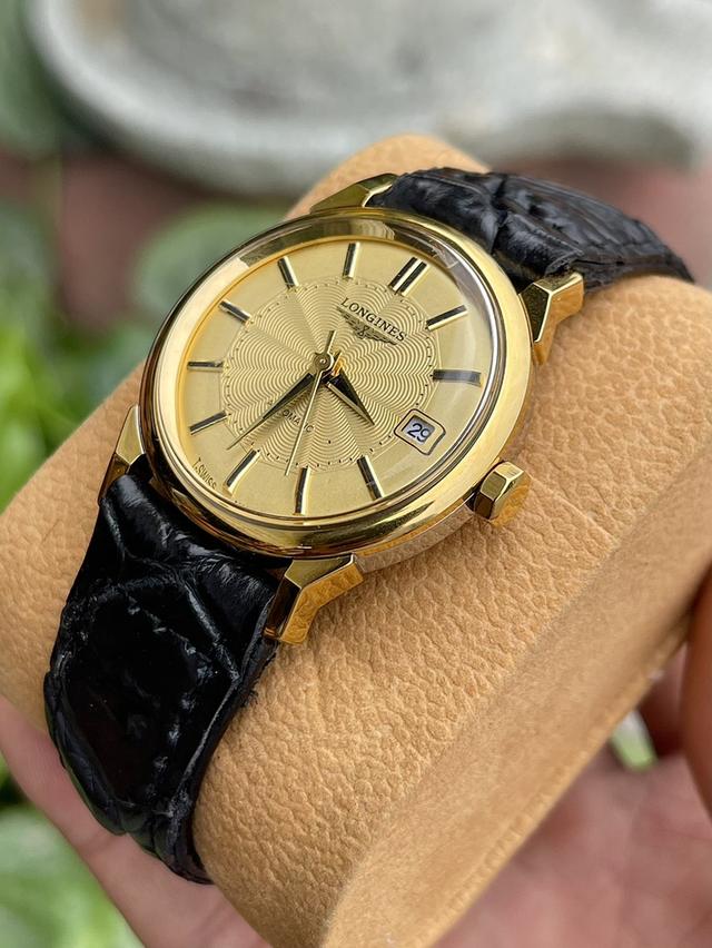 นาฬิกาLongines Automatic ขานก สีทอง หน้าปัดลายใยแมงมุม