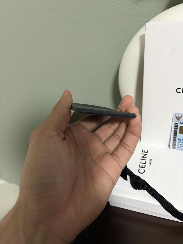 MAGNET CARD HOLDER IN TRIOMPHE CANVAS AND CALFSKIN