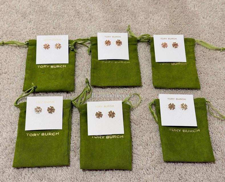 Tory burch Small Logo Stud Earrings
