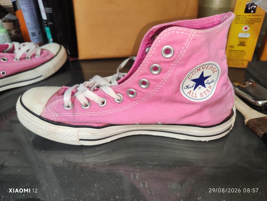 รองเท้า Converse แท้ รุ่นChuck Taylor All Star High(สีชมพู Pink Fuchsia) ผลิตในปี2014 (ขนาด Man 7.5/Women9.5/26cm/EUR41) ไซส์7.5 รูปที่ 7
