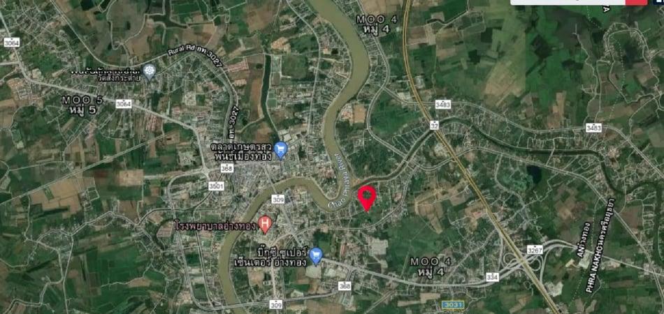 อ.เมืองอ่างทอง ขายที่ที่ดินครึ่งไร่ ชุมชนบ้านรอ ต.บางแก้ว 0-2-41 ไร่ 4