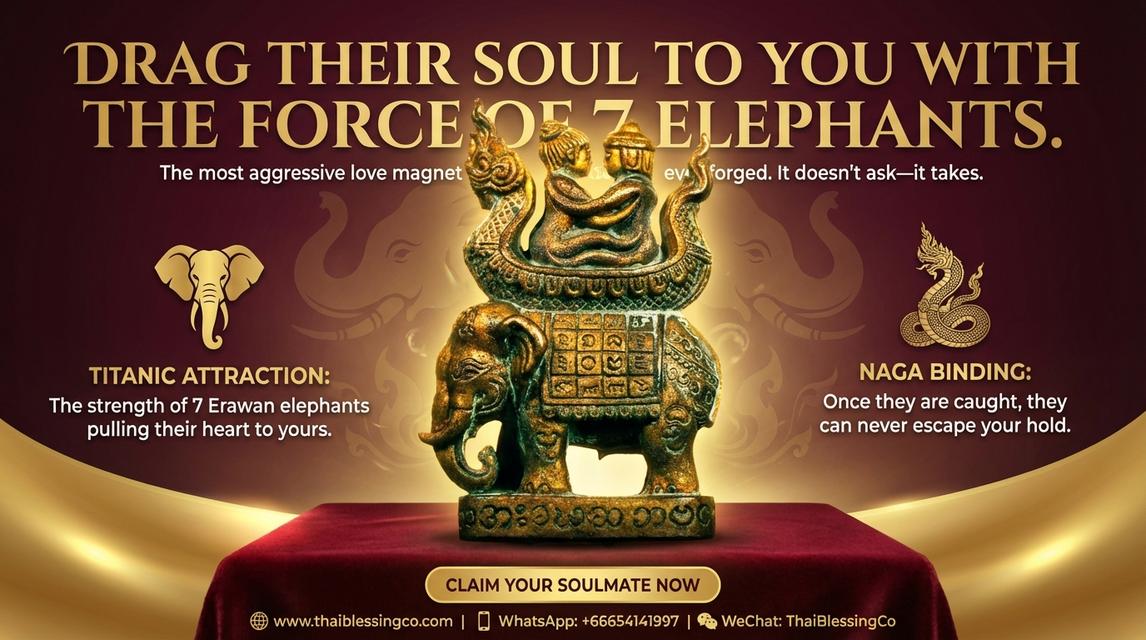 🐘 SoulBind Seven: The Sovereign Harmony & Attraction Totem (Consecrated by Luang Pu Saya Kuan, Wat Phrabat Pha Phueng) รูปที่ 9
