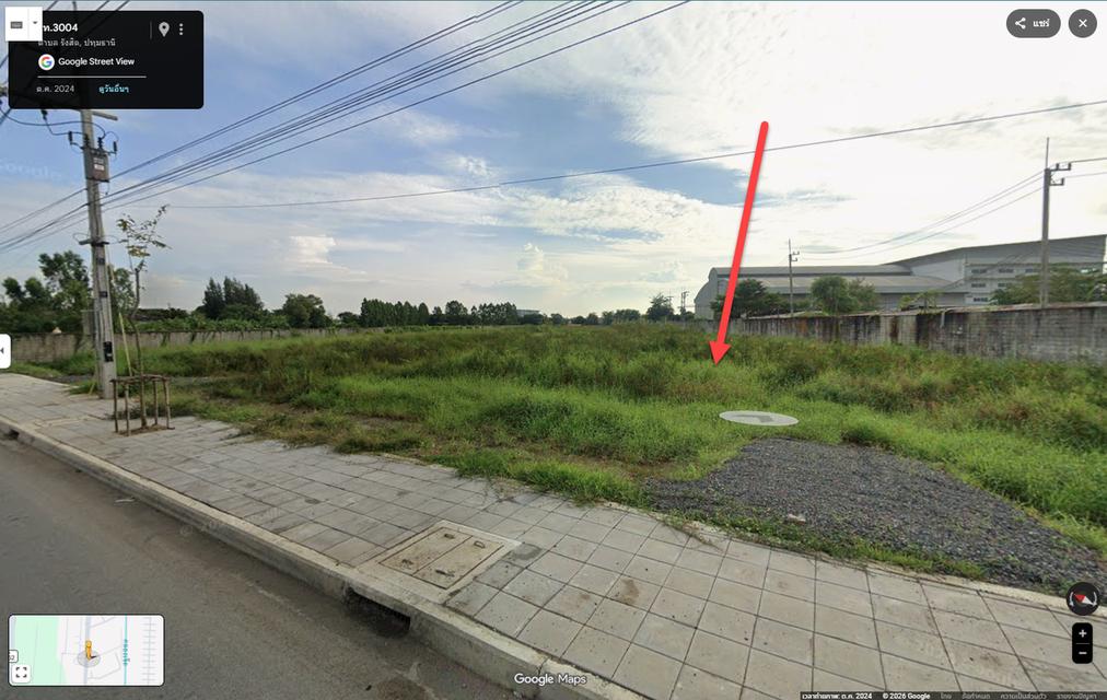 ประกาศให้เช่าที่ดินทำเลดี ตำบล รังสิต คลอง 7 อำเภอธัญบุรี ปทุมธานี ถนน ปท.3004 4