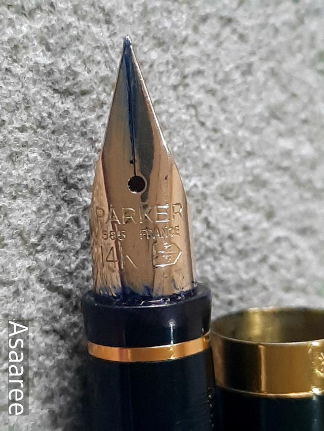 ขอขายปากกาหมึกซึมหัวทอง Parker fountain pen หัวทอง 14K รุ่นหัว 585 made in France  5