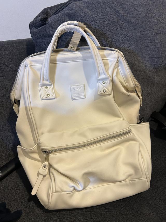 กระเป๋า anello หนัง สีขาว ของแท้