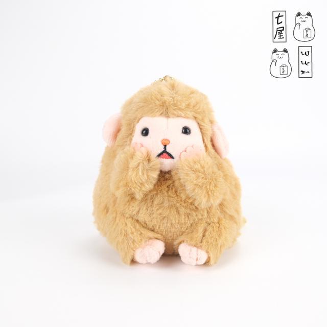 พวงกุญแจ ลิงอ้วน คินาโกะ ดังโงะ 🐒 Kinako Monkey・Saru Dango ~ AMUSE Plush Keychain ~ Mascot 10 cm 🍡 รูปที่ 3