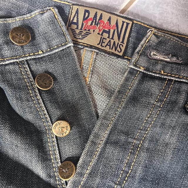 กางเกงยีนส์แบรนด์ARMANI JEANSปี1981 ผ้าฝ้าย 100% ประเทศต้นกำเนิด: อิตาลี ผลิตในอิตาลี