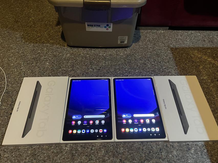 ขายSamsungTabS9PlusสีGray256กิ๊กสูนTrueยกกล่องจอสวยกริปถูกๆใช้งานดี