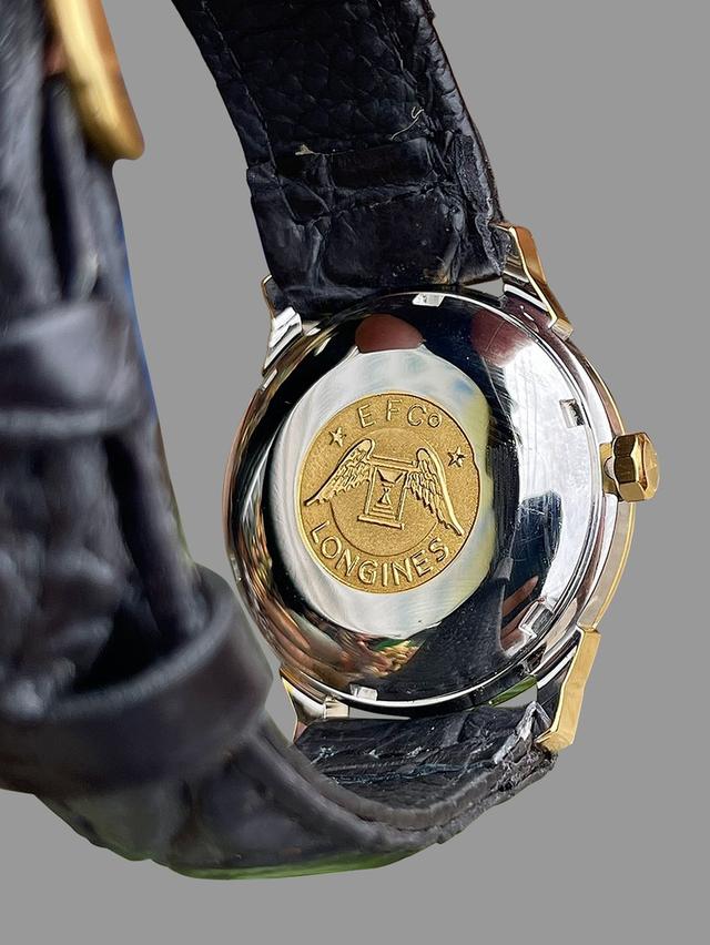 นาฬิกาข้อมือLongines Automatic หน้าปัดลายใยแมงมุม สีทอง