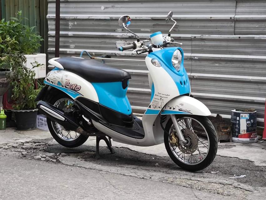 ขาย Yamaha Fino สีฟ้าขาว 2