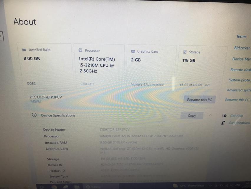 Notebook ASUS A45V มีการ์ดจอ 3