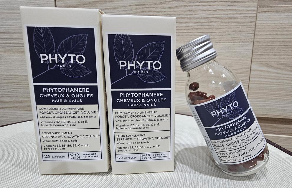 👍👍👍  วิตามินช่วยบํารุงเส้นผม Phyto Paris Phytophanere 120 แคปซูล ของแท้ 3