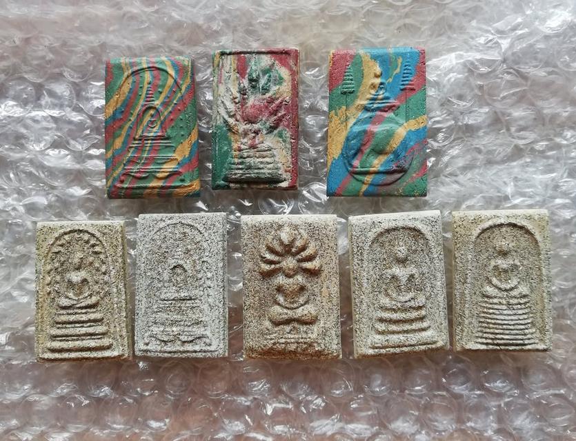 พระสมเด็จเบญจสิริหลังครุฑ พระสมเด็จวัดระฆังโรยผงตะไบทอง กรุวัดพระแก้ว คละพิมพ์ รูปย่อยที่ 2