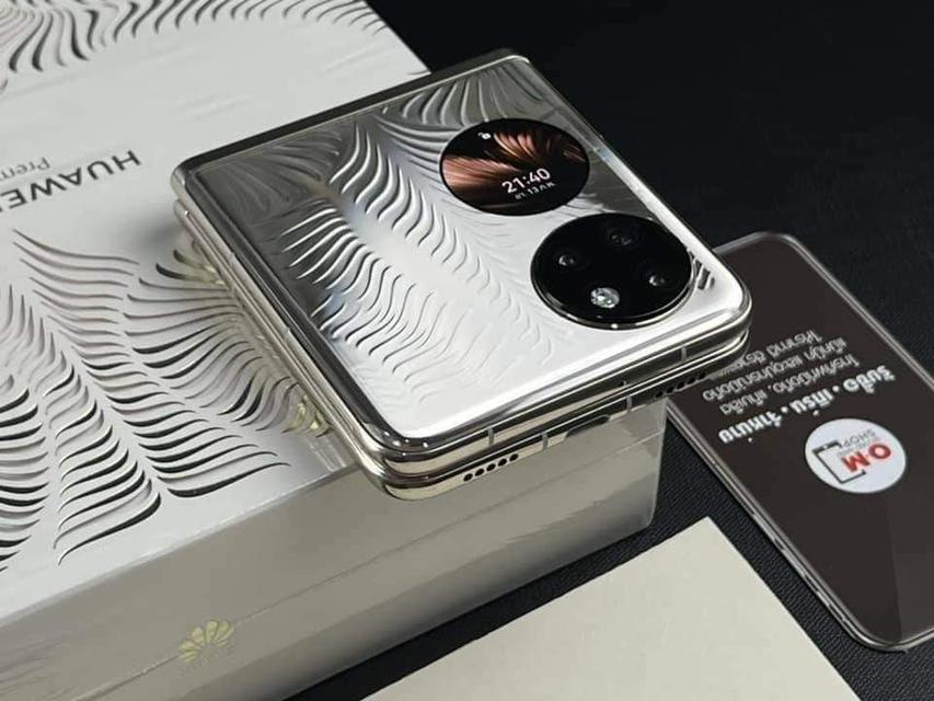 ขาย/แลก Huawei P50 Pocket Premium Edition 12/512GB Premium Gold ศูนย์ไทย ใหม่มาก แท้ ครบยกกล่อง เพียง 39,900 บาท  5