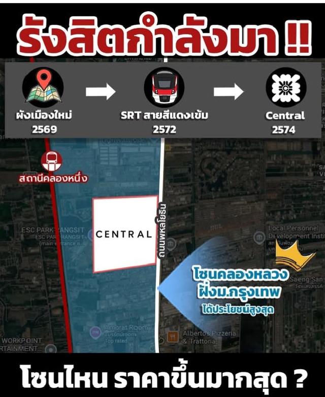 🔥🔥 🔥🔥โอกาสทองสามโคก 🔥🔥ที่ดินทำกำไร 👩 เจ้าของขายเอง 100% คุยตรงไม่มีบวกราคา⚡ต่อรองราคาได้ตรงกับเจ้าของที่⚡​📞 โทร: 094-0976241 LINE ID: too-rung 7