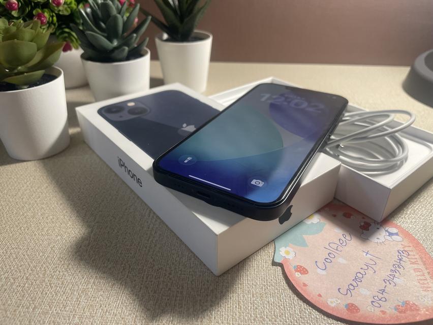 iPhone13 128GB ศูนย์ไทย ประกันเหลือมีนา70 แบต100% รูปที่ 7