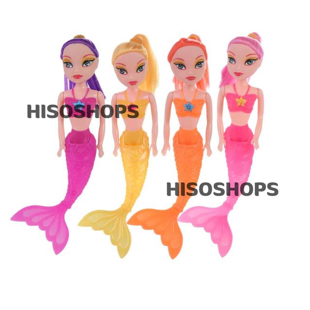 Mini Mermaid doll ตุ๊กตานางเงือกสาวสวย นั่งได้ เล่นง่าย เก็บสะดวก ตุ๊กตาน่ารักๆเหมาะให้สะสม