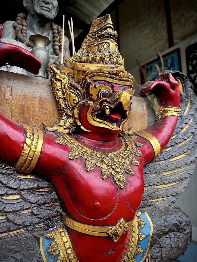 พญาครุฑสำนักงานเก่า ครุฑแขวนผนัง ขนาด65ซม ครุฑหน้าดุ 2