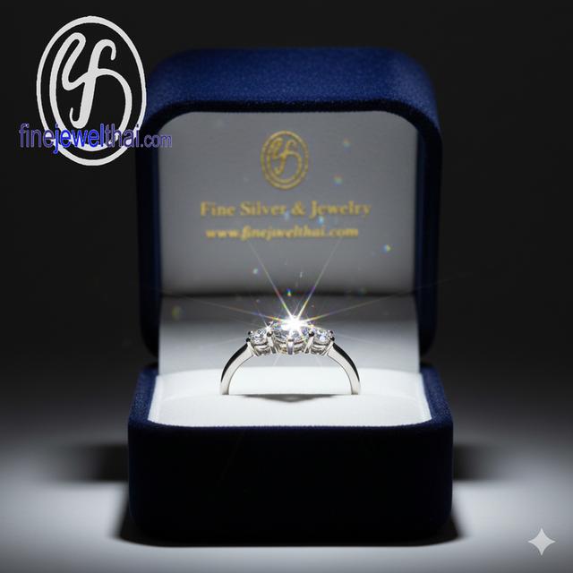 Finejewelthai-แหวนเพชรแท้ แหวนหมั้น แหวนแต่งงาน-Diamond Gift Set56