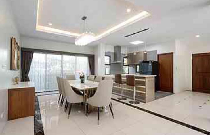 U1394 ให้เช่าบ้านเดี่ยว 3 ชั้น หมู่บ้านมาสเตอร์พีช พระราม 9 พร้อมเฟอร์ในบ้าน และ สระว่ายน้ำส่วนตัว ทำเลดีเดินทางสะดวกเข้าออกได้หลายทาง 6