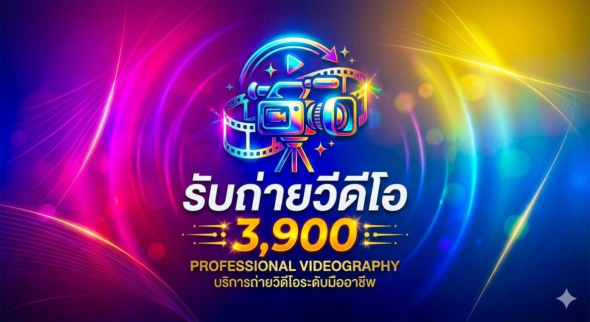 ถ่ายวีดีโองานอีเว้นท์ / สัมมนา / ปาร์ตี้/ราคาดี 3,900