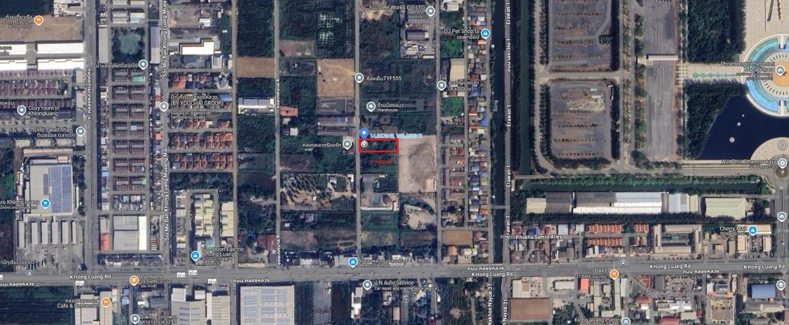 ขายที่ดิน คลองหลวง ซอย เทศบาล 3 ปทุมธานี ที่ดิน อยู่ในซอย เทศบาล 3 เข้าซอย 230 เมตร อยู่ด้านขวามือ 1