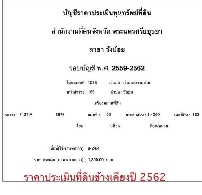 ขายที่ดินเปล่า 4 ไร่ ตำบล วัดยม อำเภอ บางปะอิน จังหวัด พระนครศรีอยุธยา 2