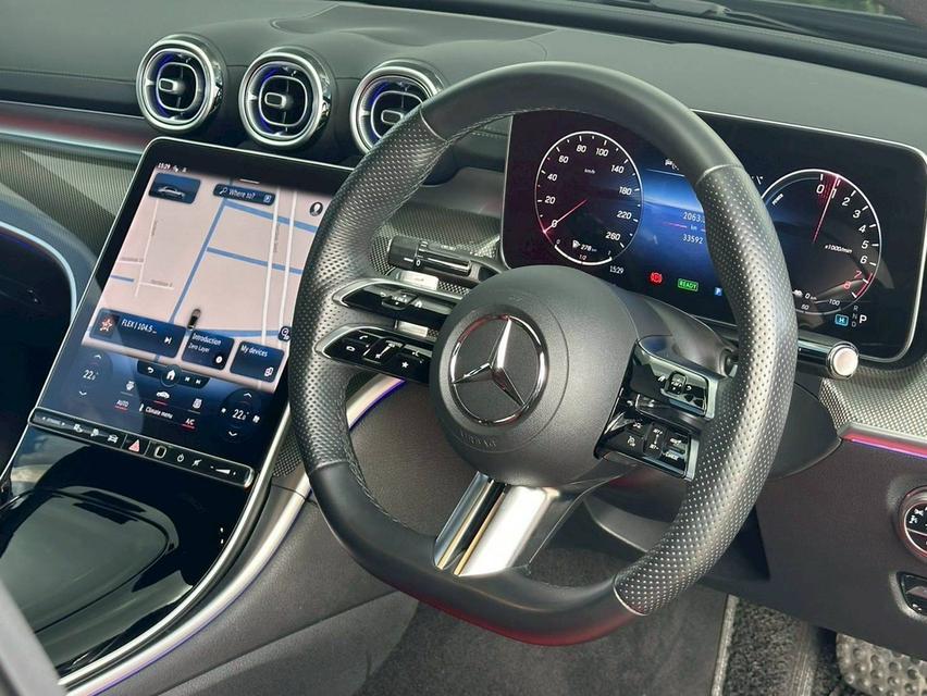 Mercedes Benz C350e AMG W206 ปี 2022 จด 2024 สีดำ เบาะแดง 10