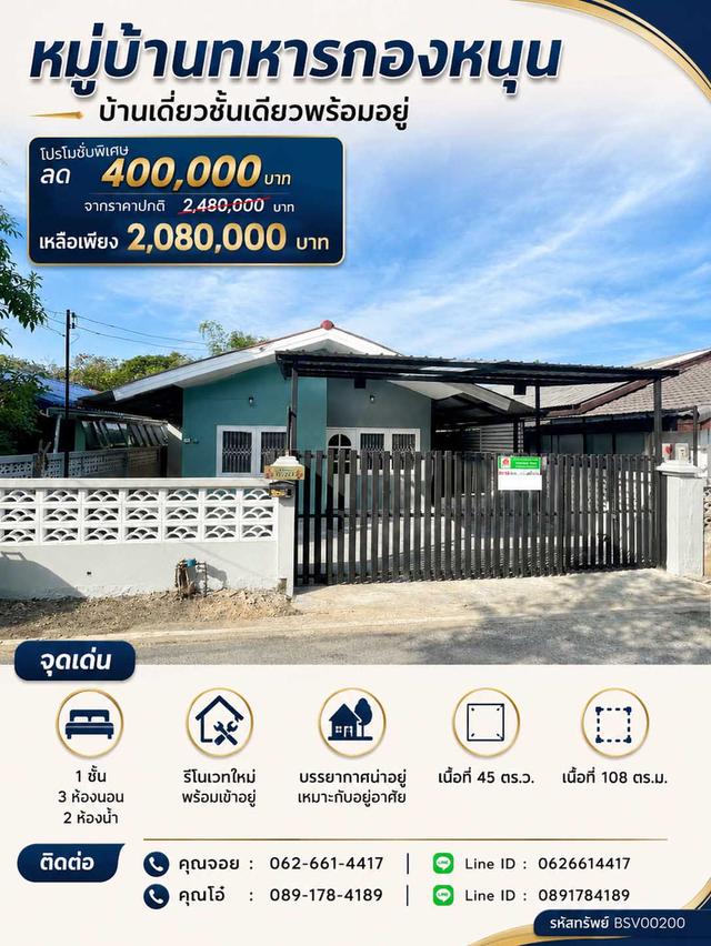 🔥 บ้านเดี่ยวรีโนเวทใหม่ พร้อมอยู่! คลองสามวา 🔥 1