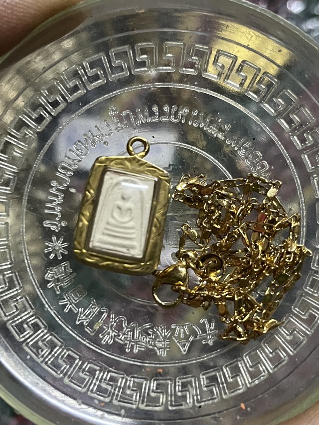 พระเลี่ยมทองแท้  สร้อยทอง24k