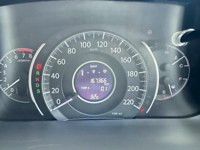  HONDA CRV 2.4EL 4WD TOP 2012 สีเทา มือเดียว 7