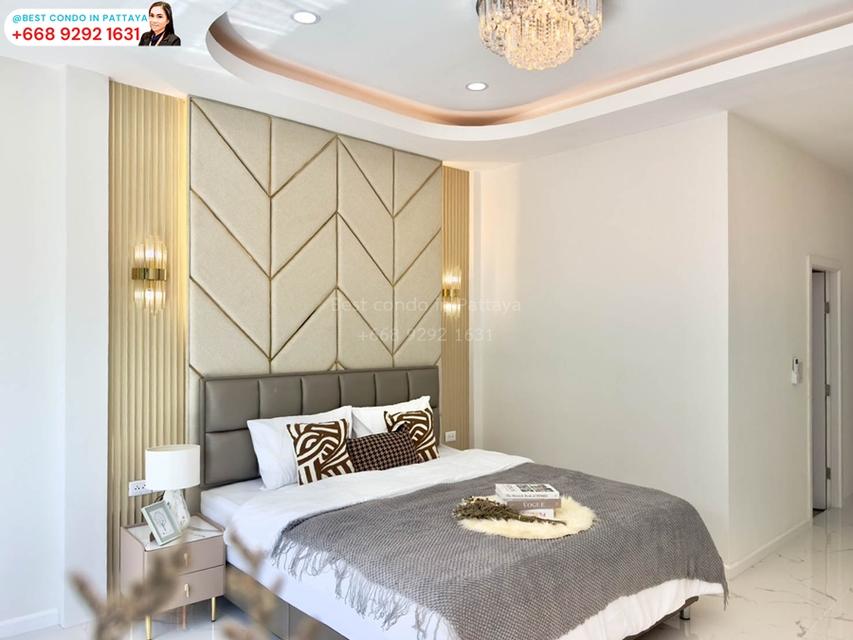 ✨ #บ้านหรูพัทยา พร้อมสระว่ายน้ำ #รหัสทรัพย์447 ✨ 🔥🔥 ราคาเพียง 10.9 ล้าน 🔥🔥 🏡 บ้านหัวมุม ขนาดกว้าง พร้อมสระว่ายน้ำระบบเกลือ และเฟอร์ครบทุกห้อง 15